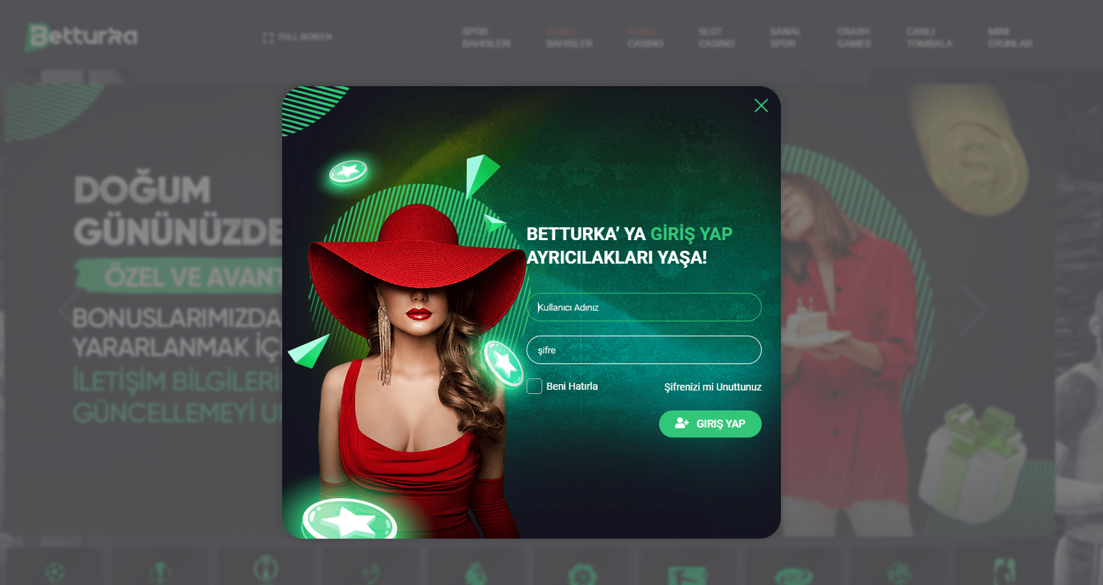 betturka giriş